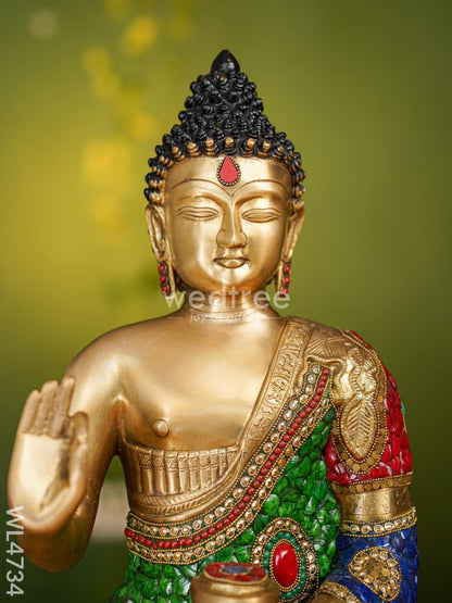 Brass Buddha Idol - 19 inch - WL4734