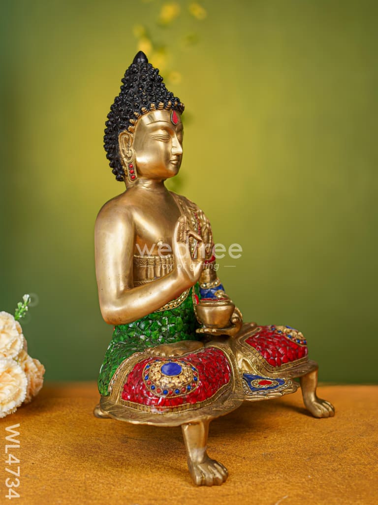 Brass Buddha Idol - 19 inch - WL4734