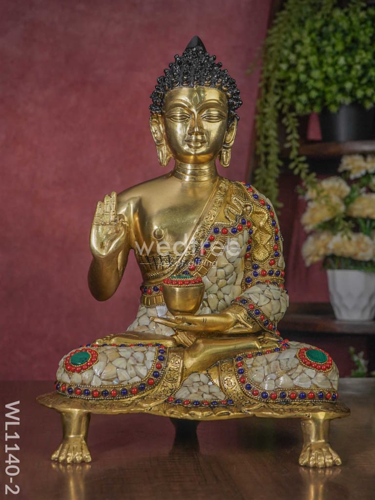 Brass Buddha Idol - WL1140