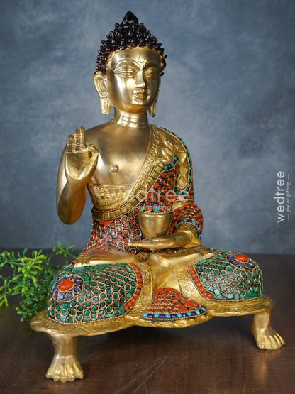 Brass Buddha Idol - WL1140