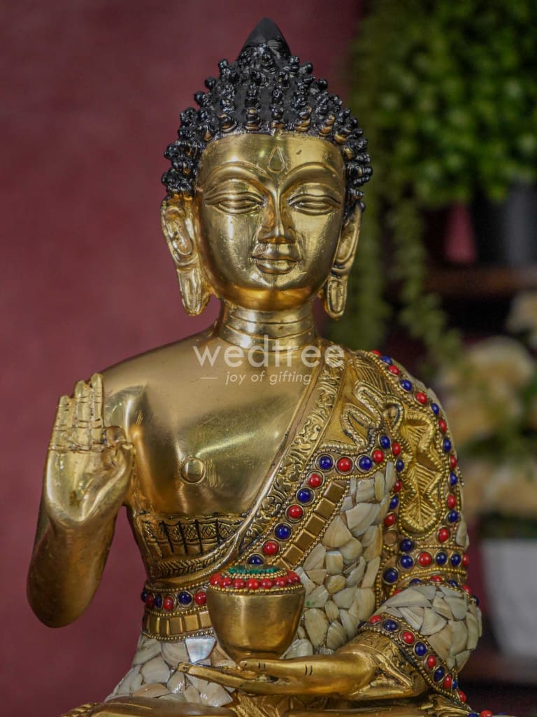 Brass Buddha Idol - WL1140