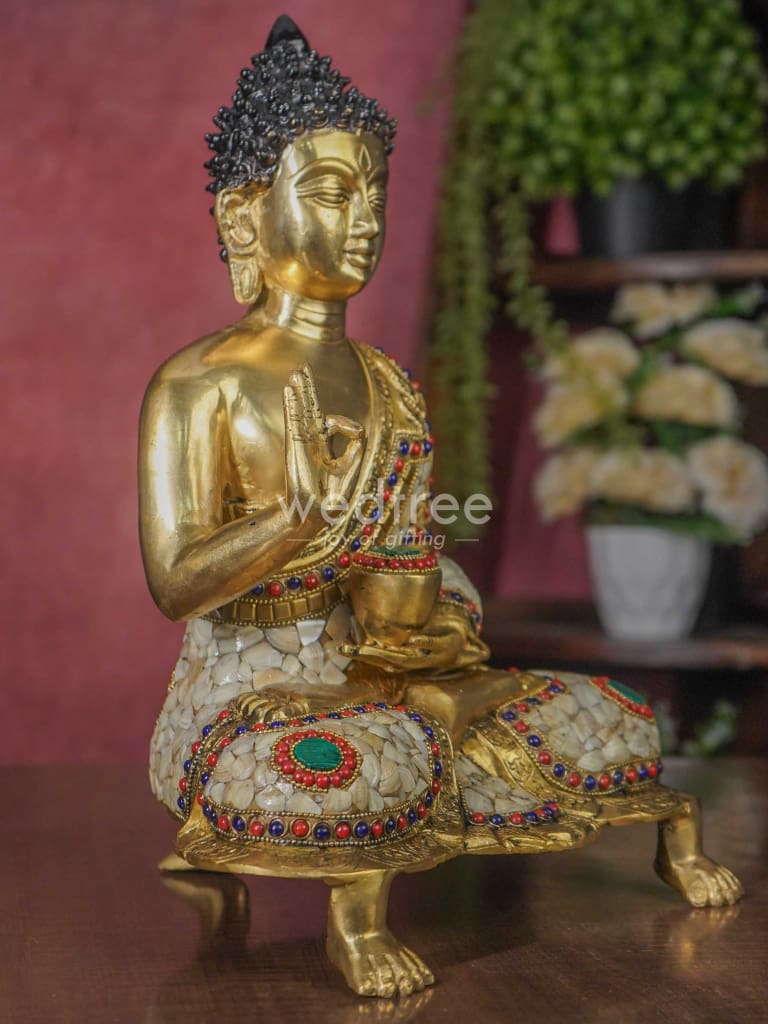 Brass Buddha Idol - WL1140
