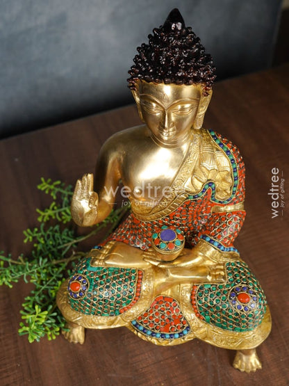 Brass Buddha Idol - WL1140