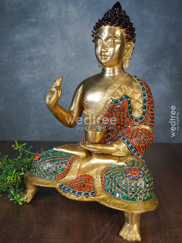 Brass Buddha Idol - WL1140