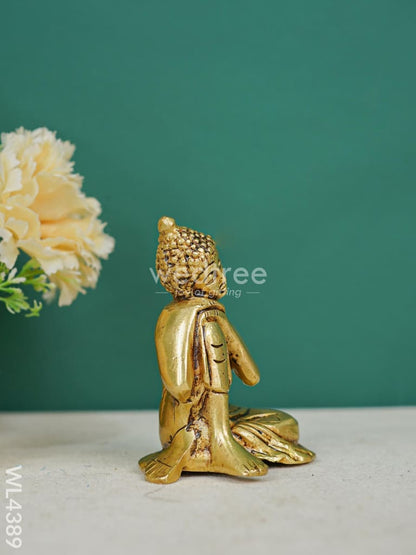 Brass Buddha Resting Statue - WL4389