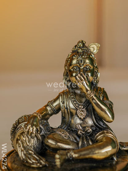 Brass Butter Krishna - WL4274