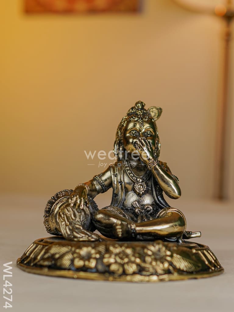 Brass Butter Krishna - WL4274