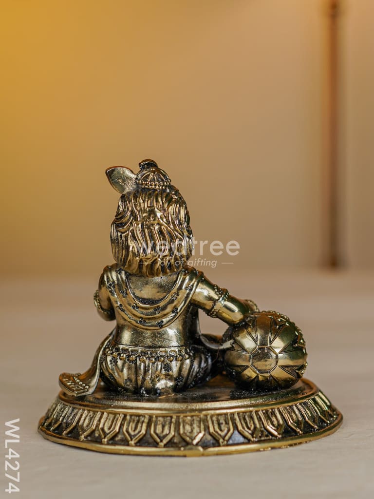 Brass Butter Krishna - WL4274