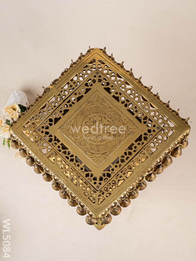 Brass Chowki with Bells - WL5084