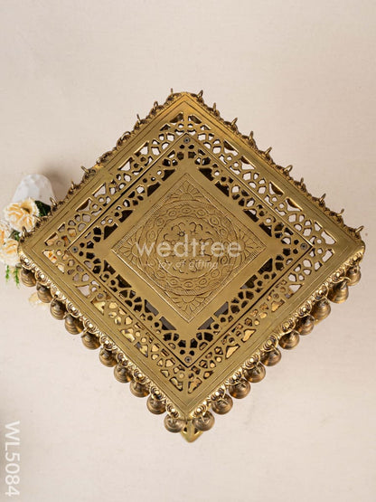 Brass Chowki with Bells - WL5084