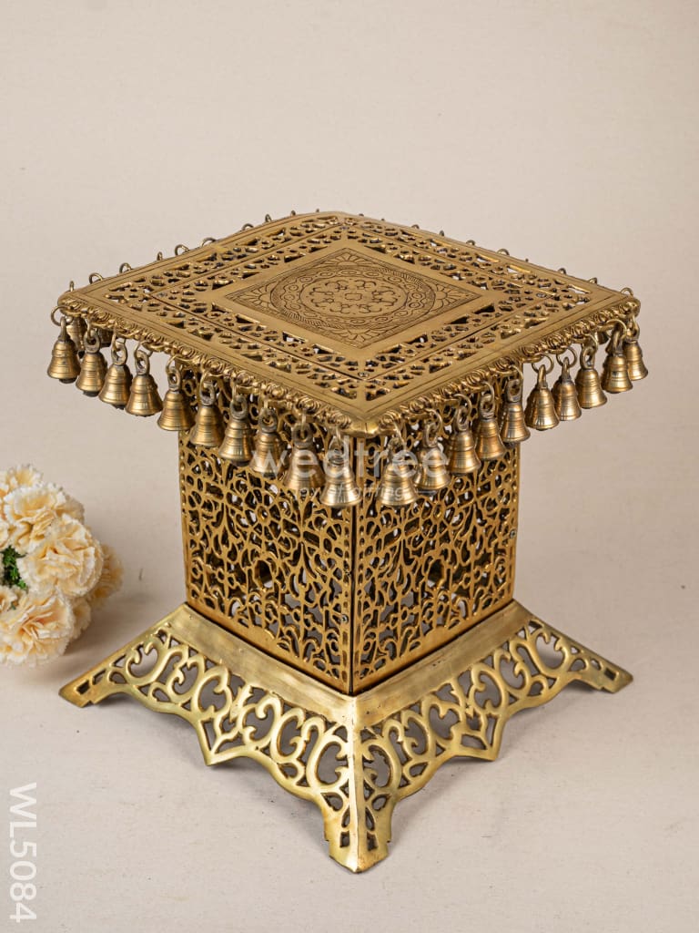 Brass Chowki with Bells - WL5084