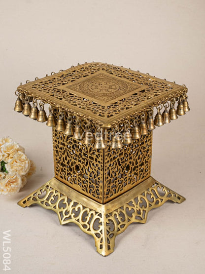 Brass Chowki with Bells - WL5084