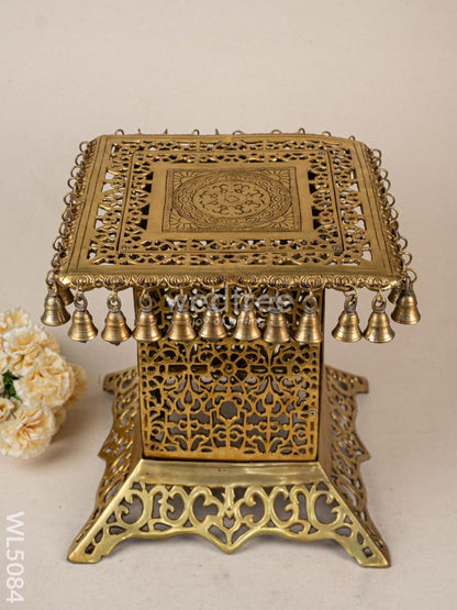 Brass Chowki with Bells - WL5084