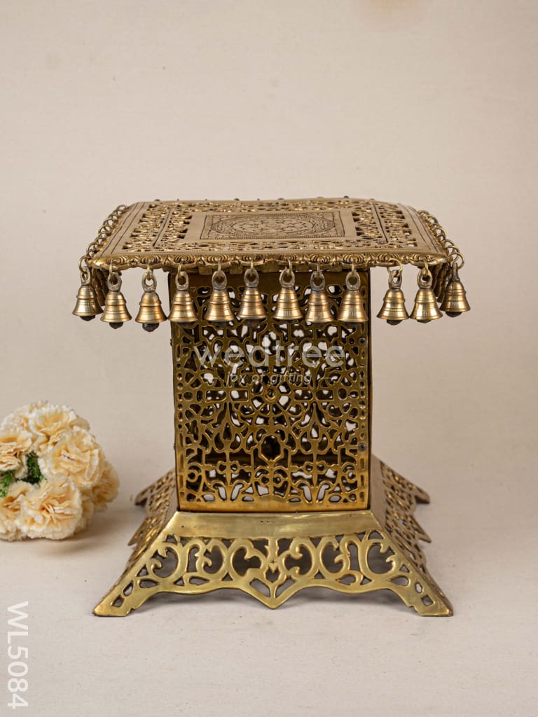 Brass Chowki with Bells - WL5084