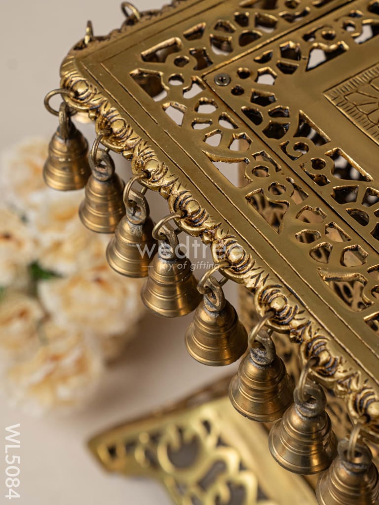 Brass Chowki with Bells - WL5084