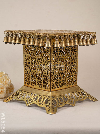 Brass Chowki with Bells - WL5084