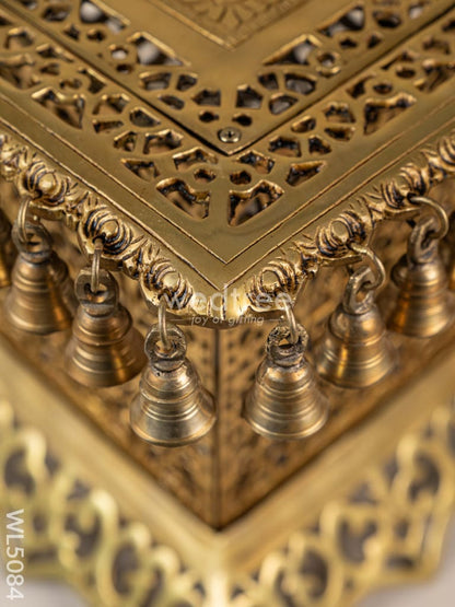 Brass Chowki with Bells - WL5084