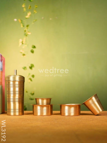 Brass Coffee Filter with Dabara Set - WL3192