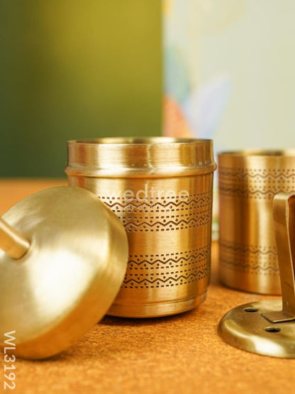 Brass Coffee Filter with Dabara Set - WL3192