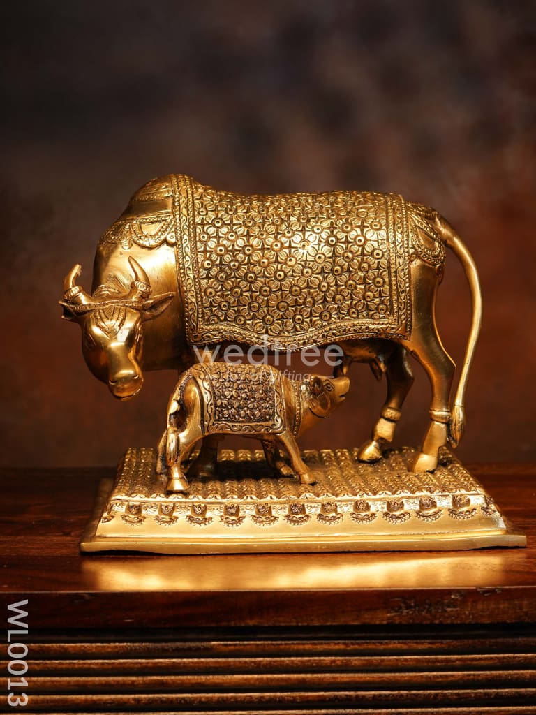 Brass Cow and Calf - WL0013