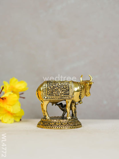 Brass Cow & Calf Idol - WL4772