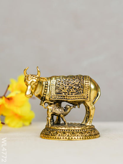 Brass Cow & Calf Idol - WL4772