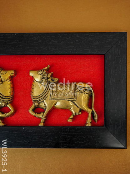 Brass Cow Wall Hanging - Set of 2 - WL3925