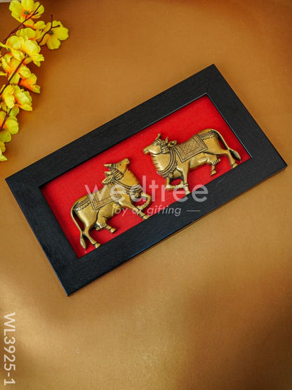 Brass Cow Wall Hanging - Set of 2 - WL3925