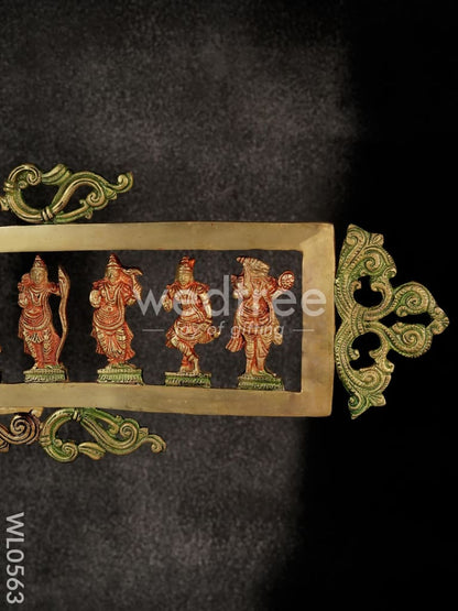 Brass Dasavathar Horizontal Frame - WL0563
