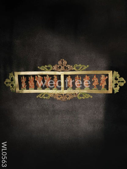 Brass Dasavathar Horizontal Frame - WL0563