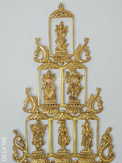 Brass Dasavathar Vertical frame - WL4190