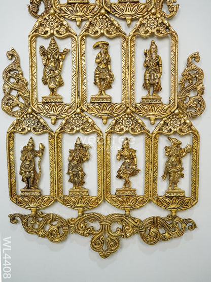 Brass Dasavathar Vertical frame - WL4408