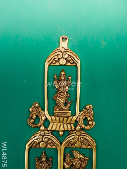 Brass Dasavatharam Wall Hanging - 30 inch - WL4875