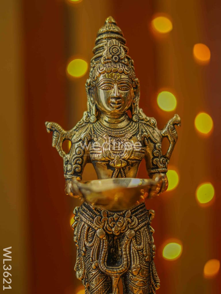 Brass Deep Lakshmi Idol - 18 inch - WL3621