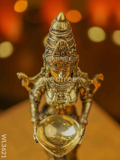 Brass Deep Lakshmi Idol - 18 inch - WL3621