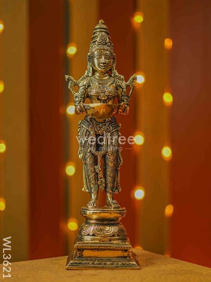Brass Deep Lakshmi Idol - 18 inch - WL3621