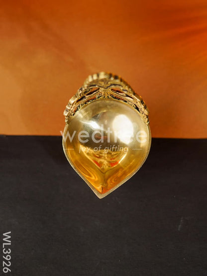 Brass Designer Antique Diya - WL3926