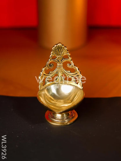 Brass Designer Antique Diya - WL3926
