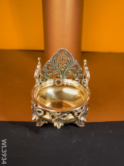 Brass Designer Elephant Urli - WL3934
