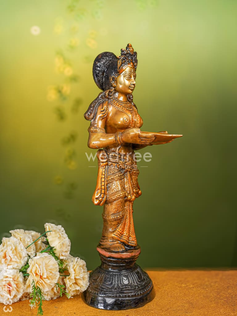 Brass Devi Meenakshi Idol - 22 inch - WL4733