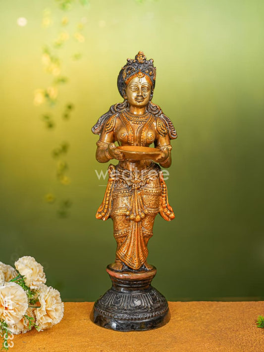 Brass Devi Meenakshi Idol - 22 inch - WL4733