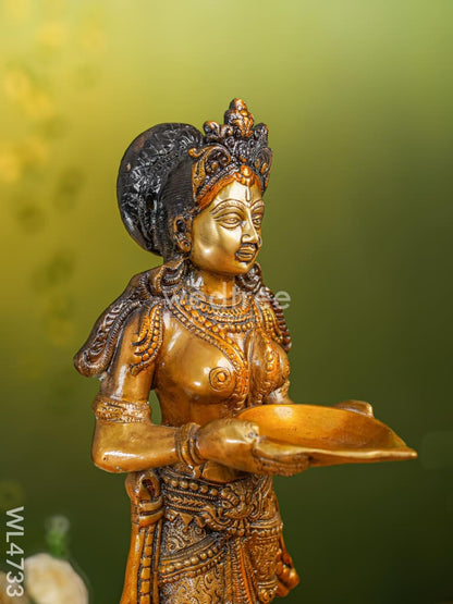 Brass Devi Meenakshi Idol - 22 inch - WL4733