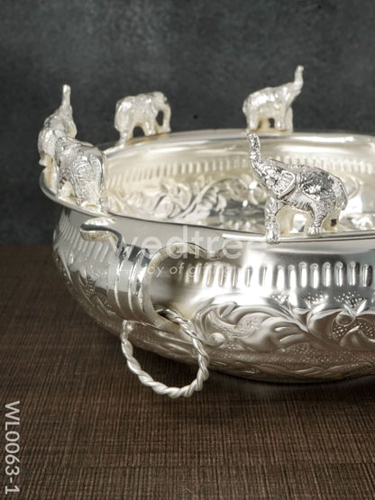 Brass Elephant Urli - WL0063