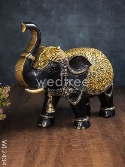 Brass Elephant with Bell - WL2434