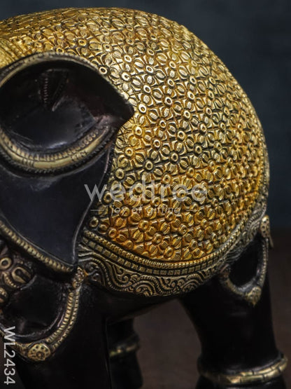 Brass Elephant with Bell - WL2434