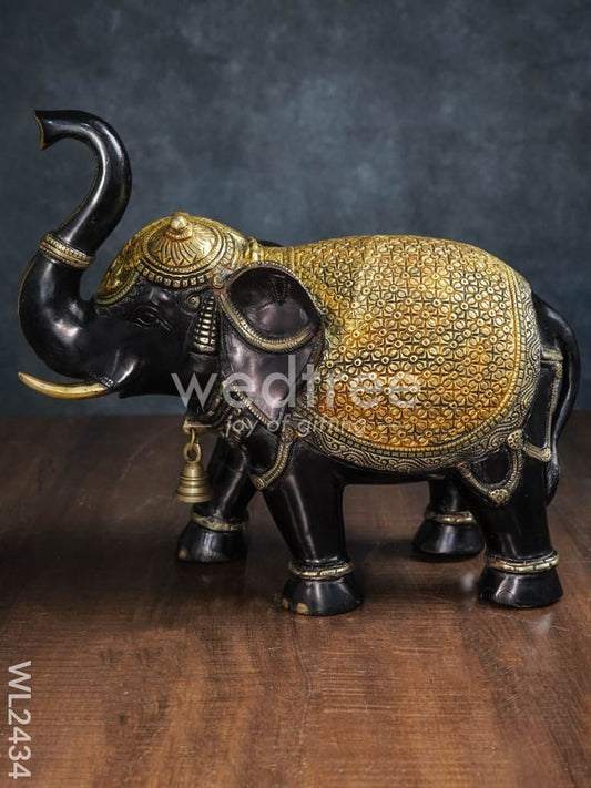 Brass Elephant with Bell - WL2434