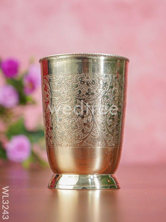 Brass - Engraved Glass - WL3243