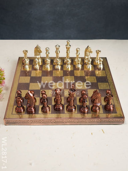 Brass Finish Chess Board - 10x10 - WL2817