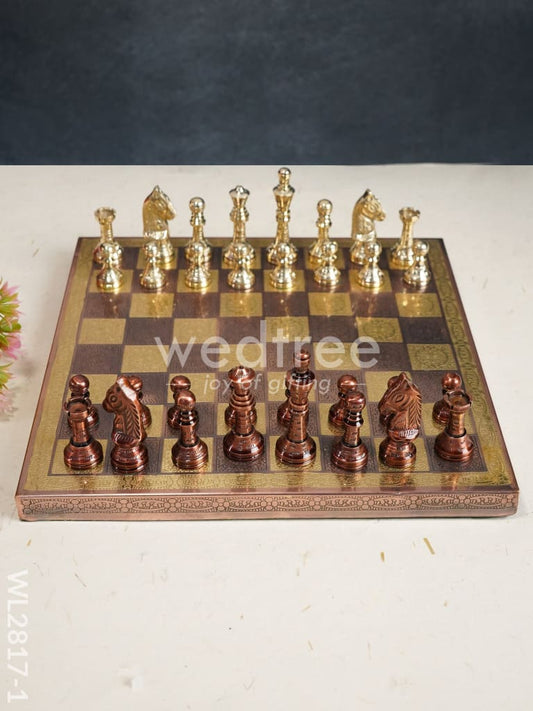 Brass Finish Chess Board - 10x10 - WL2817