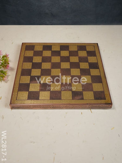 Brass Finish Chess Board - 10x10 - WL2817
